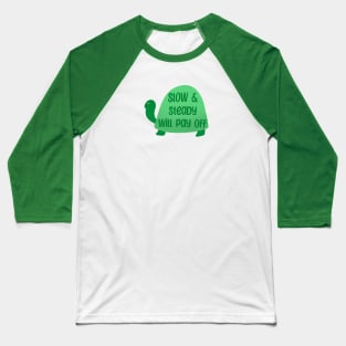 Slow and Steady Turtle Baseball T-Shirt